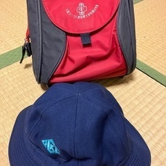幼稚園バッグと帽子