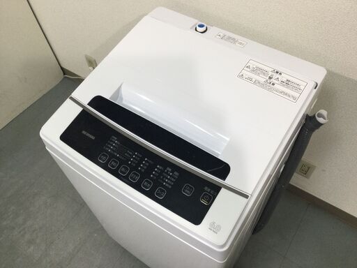 (11/5受渡済)JT5347【IRISOHYAMA/アイリスオーヤマ 6.0㎏洗濯機】美品 2020年製 IAW-T602E 家電 洗濯 全自動洗濯機 簡易乾燥機能付