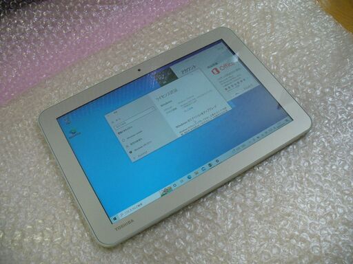 ⓠ東芝 dynabook tab バッテリー残時間11時間超 実測重量539g Webカメラ前背面内蔵 Windows 10 / Office 2016 Professional インストール済（ライセンス認証済） 10.1インチ タブレットPCⓠ