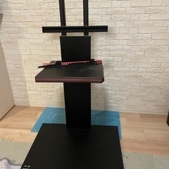 壁よせテレビスタンド　wall v2  棚板付き