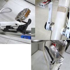 ロードバイク 丸石サイクル 700×28c アルミニウム  クロスバイク 自転車 ホワイト シルバー maruishi  苫小牧西店