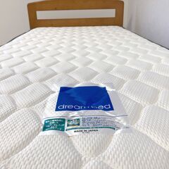 【成約済】美品 ドリームベッド製 シングルサイズベッドセット マットレス＆フレーム A0BX01015