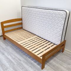 【成約済】美品 ドリームベッド製 シングルサイズベッドセット マットレス＆フレーム A0BX01015