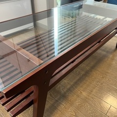 ローテーブル　リビング　木製デスク　机