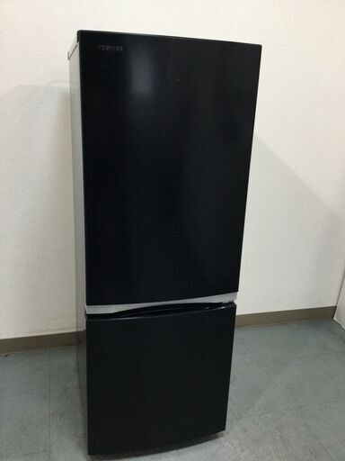 JT5597【TOSHIBA/東芝 2ドア冷蔵庫】美品 2020年製 GR-R15BS-K 153L 家電 キッチン 冷蔵冷凍庫