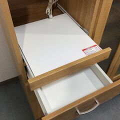 (11/2受渡済)JT5631【NITORI/ニトリ 食器棚 幅100cm】美品 コパン 100MRB LBR レンジボード レンジ台 キッチンカウンター キッチン収納