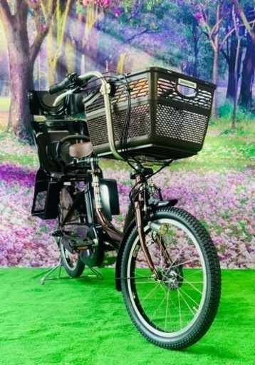 Ⅱ 4409 新品長生き8.9A 新品日本製タイヤ20　子供乗せ電動自転車