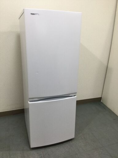 （12/3受渡済）YJT5596【TOSHIBA/東芝 2ドア冷蔵庫】美品 2021年製 GR-T15BS-W 153L 家電 キッチン 冷蔵冷凍庫