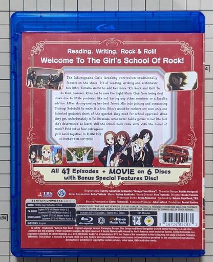 Blu-ray けいおん! TVシリーズ1-2期 全巻 映画 ポスター かっこよし セット