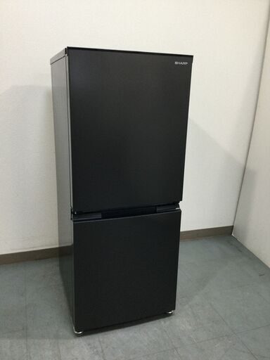 (1/22受渡済)YJT5506【SHARP/シャープ 2ドア冷蔵庫】極美品 2022年製 SJ-D15H-H 152L 家電 キッチン 冷蔵冷凍庫