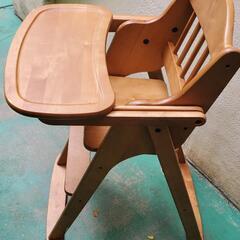 折りたたみチェア　木製ハイチェア　子供椅子　食事　キッズチェア