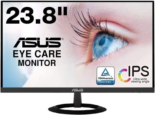 新品ASUS フレームレス モニター 23.8インチ IPS 薄さ7mmのウルトラスリム ブルーライト軽減 フリッカーフリー HDMI スピーカー付 VZ249HR