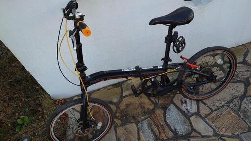 20インチ折りたたみ自転車　前輪ディスクブレーキ