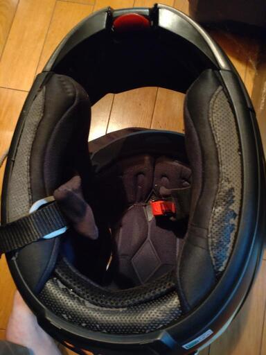 MHR ｼｽﾃﾑ ﾍﾙﾒｯﾄ ｻｲｽﾞ XL 中古品 ﾊｰﾌ ﾐﾗｰ ｼｰﾙﾄﾞ付き ( ｸﾘｱ ｼｰﾙﾄﾞは行方不明