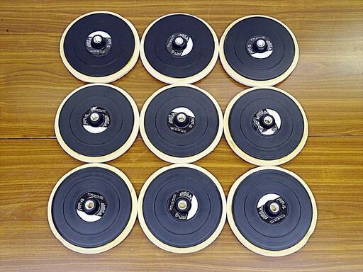 山口)下松市より　AUTO QUIP INC ポリッシャー用バフ AQ7C-7 1/2T MAX3200 Φ19cm 未使用長期保管現状品 変色あり 9個セット 　BIZJK17H