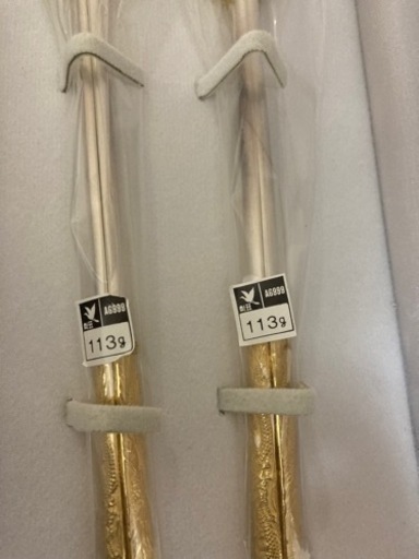 韓国 スプーン、箸 純銀製 113g 3セット