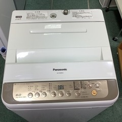 【リサイクルサービス八光　田上店　安心の3か月保証　配達・設置OK】Panasonic NA-F60PB10[全自動洗濯機 バスポンプ内蔵タイプ 6kg ブラウン]