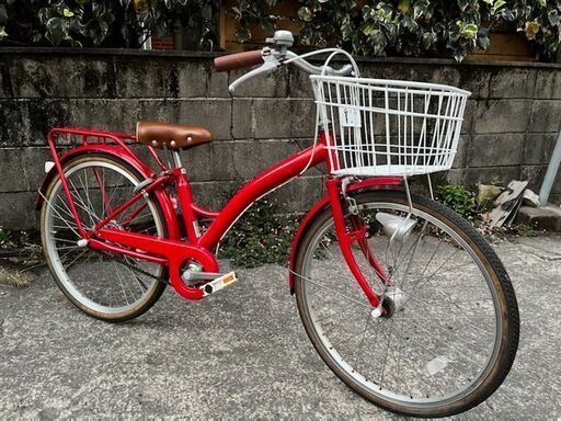 22インチ　おしゃれな子供自転車　ＲＥＤ　鹿児島市