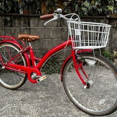 22インチ　おしゃれな子供自転車　ＲＥＤ　鹿児島市