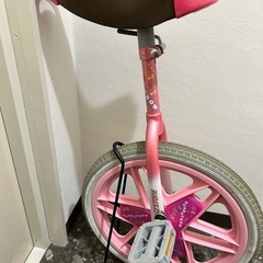 【無料】【スタンド付】一輪車　18インチ　ピンク