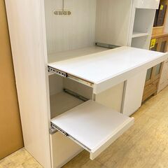古賀家具 キッチンボード 食器棚 レンジボード モニカ 幅90cm ホワイト