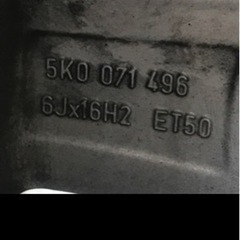 フォルクスワーゲンゴルフ7ホイールとスタッドレス4本