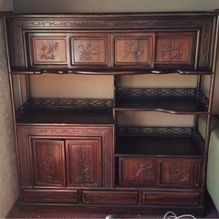 本日より一週間のみ販売 唐木 紫檀 飾り棚 棚 アンティーク