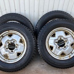 ジムニー純正鉄ホイール スタッドレスタイヤ4本セット