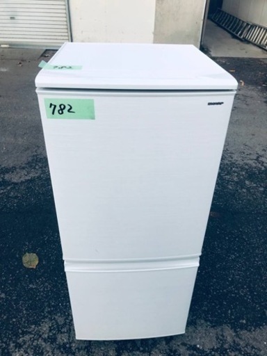 ✨2018年製✨782番 シャープ✨ノンフロン冷凍冷蔵庫✨SJ-D14D-W‼️