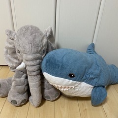IKEA ぬいぐるみ　サメ　ゾウ