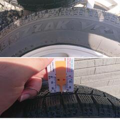 決まりました♪軽などぴったり♪アルミ付きスタッドレスタイヤ４本♪USED