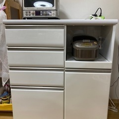 シギヤマ家具工業　キッチンボード　食器棚　幅90cm