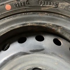 【完売御礼】履き替え工賃込　深溝155/65R14スタッドレス(スチール)4本セット