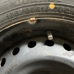 【完売御礼】履き替え工賃込　深溝155/65R14スタッドレス(スチール)4本セット