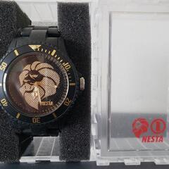 NESTA　腕時計　　ブラック&ゴールド