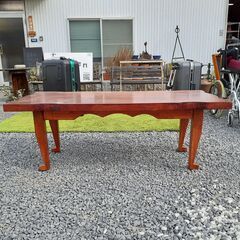 センターテーブル 猫脚 木製　/UJ-0316 南