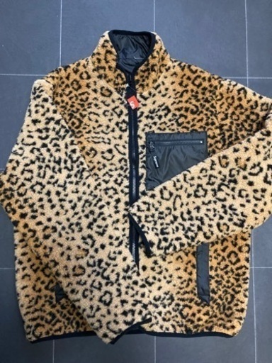 新品未使用  Supreme シュプリーム17AW Leopard Fleece Reversible Jacket レオパード フリースジャンパー
