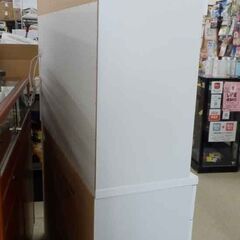 レンジボード 120×43×180 白 鏡面 ニトリ キッチンボード 食器棚 キッチンラック ホワイト セパレート 札幌 西野店