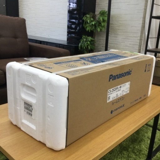 【✨新品❗️未使用❗️✨nanoeX機能搭載❗️✨高年式❗️✨】定価¥57,000  Panasonic  2.5kwエアコン　CS-252DFL  2022年製  約8畳用　nanoeX  リビング  寝室　暖房器具　季節家電　クリスタルホワイト