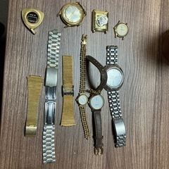 腕時計の切れ端と時計