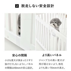 本日のみ値下げ　キャスター付　ペットサークル　ケージ　韓国製