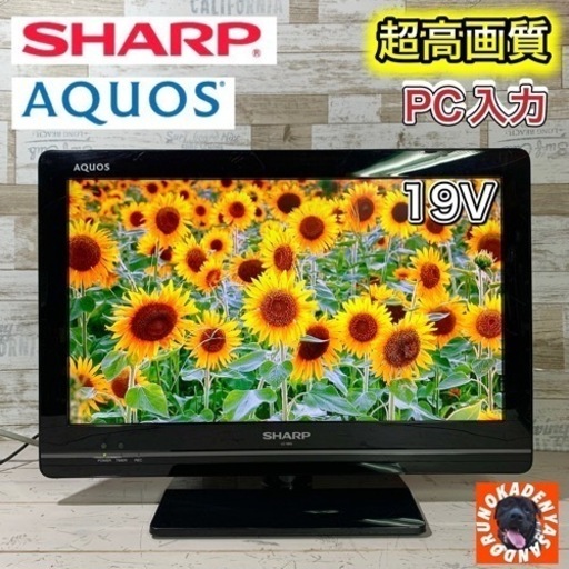 【ご成約済み】SHARP AQUOS 19型✨ PC入力接続可能⭕️ 配送無料