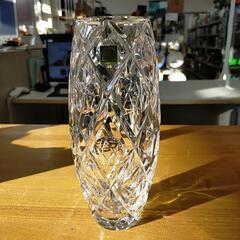 クリスタルガラス　花瓶　HOYA　※05916