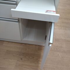 ☆ジモティ割あり☆ ニトリ 食器棚 ホワイト H200×W90×D50 