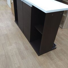 ★ジモティ割あり★ ニトリ キッチンカウンター ダークブラウン H85×W150×D50 クリーニング済み KJ972