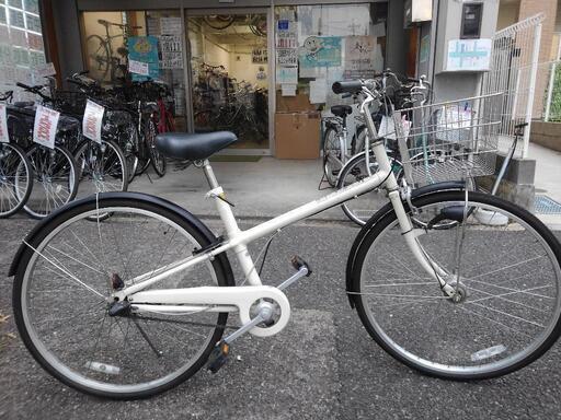 中古自転車２２７８　２６インチ　３段ギヤ　LEDオートライト　キッキーと音がならない後輪ブレーキ 中古自転車2278 26インチ 3段ギヤ LEDオートライト キッキーと