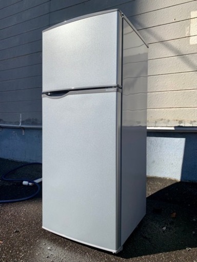 札幌市内配送無料 美品 16年製 SHARP シャープ 118L 2ドア冷蔵庫 SJ-H12B-S