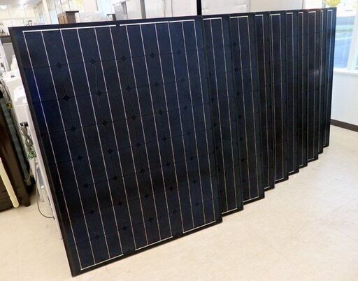 北海道 千歳市/恵庭市 10枚セット!!東芝/TOSHIBA 太陽電池モジュール LPV-200E-BLK-J 太陽光発電 ソーラーパネル 200W 現状品