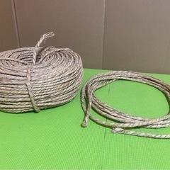 【処分】未使用ワラ縄巻き　2.5分(太さ約8.5mm)×約4kg...