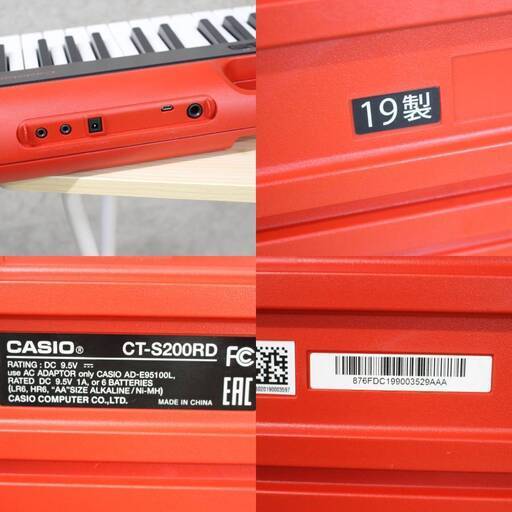 S941)【美品】CASIO 電子ピアノ Casiotone CT-S200RD 2019年製 61鍵盤